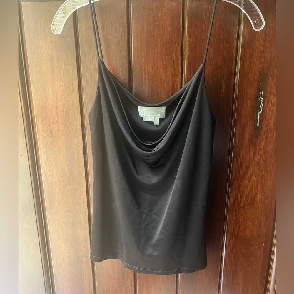Anthropologie Elegant Black Women's Cowl Neck Top - XS